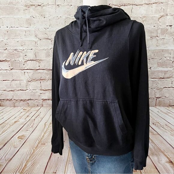 Nike hooded pullover sweatshirt metallic - Picture 1 of 6